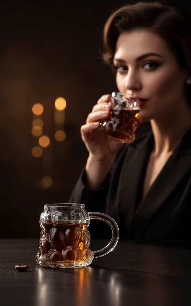 Mini Bubble Espresso & Shot Bardak Borosilikat Cam  – 2’li Set (6x5 cm) 722287