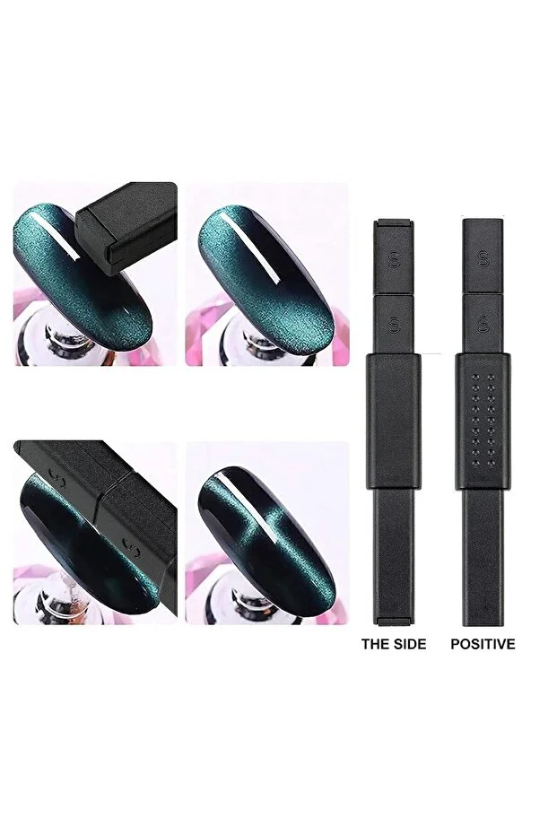 Cat Eyes Tırnak Mıknatısı – 3D Efektli Manyetik Takma Tırnak Sanatı İçin Profesyonel Set 718774