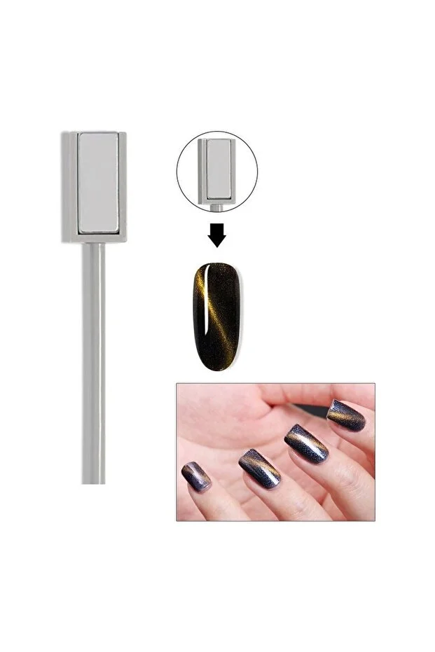 Cat Eyes Tırnak Mıknatısı – 3D Efektli Manyetik Takma Tırnak Sanatı İçin Profesyonel Set 718774