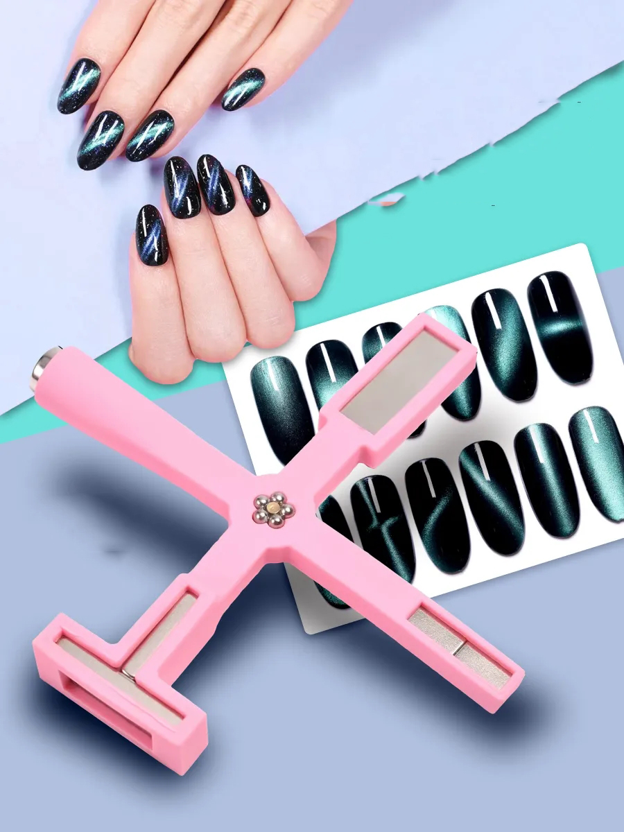 5 Etkili Cat Eye Oje Mıknatısı Seti - Profesyonel Kedi Gözü Manyetik Jel Oje Tasarım Aracı 722289