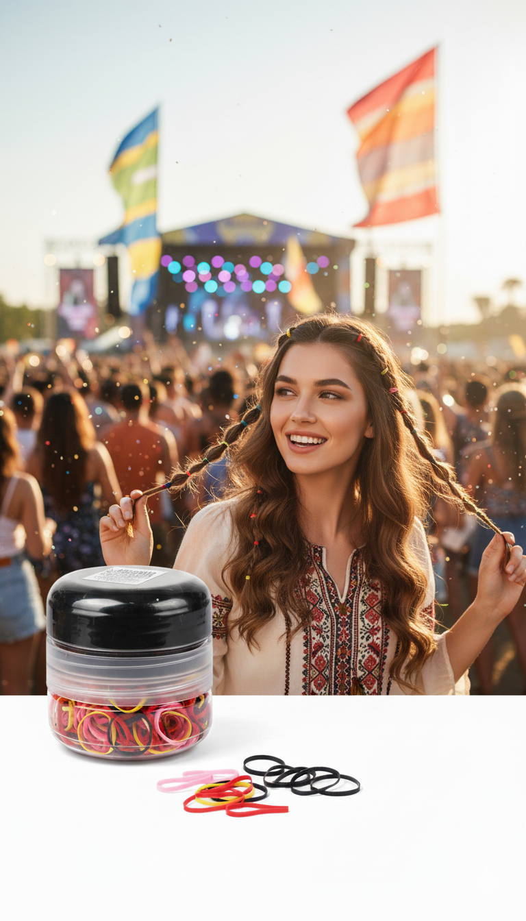 Silikon Saç Tokası Saç Lastiği Mini Elastik Toka 1000 ADET 2 RENK 722297