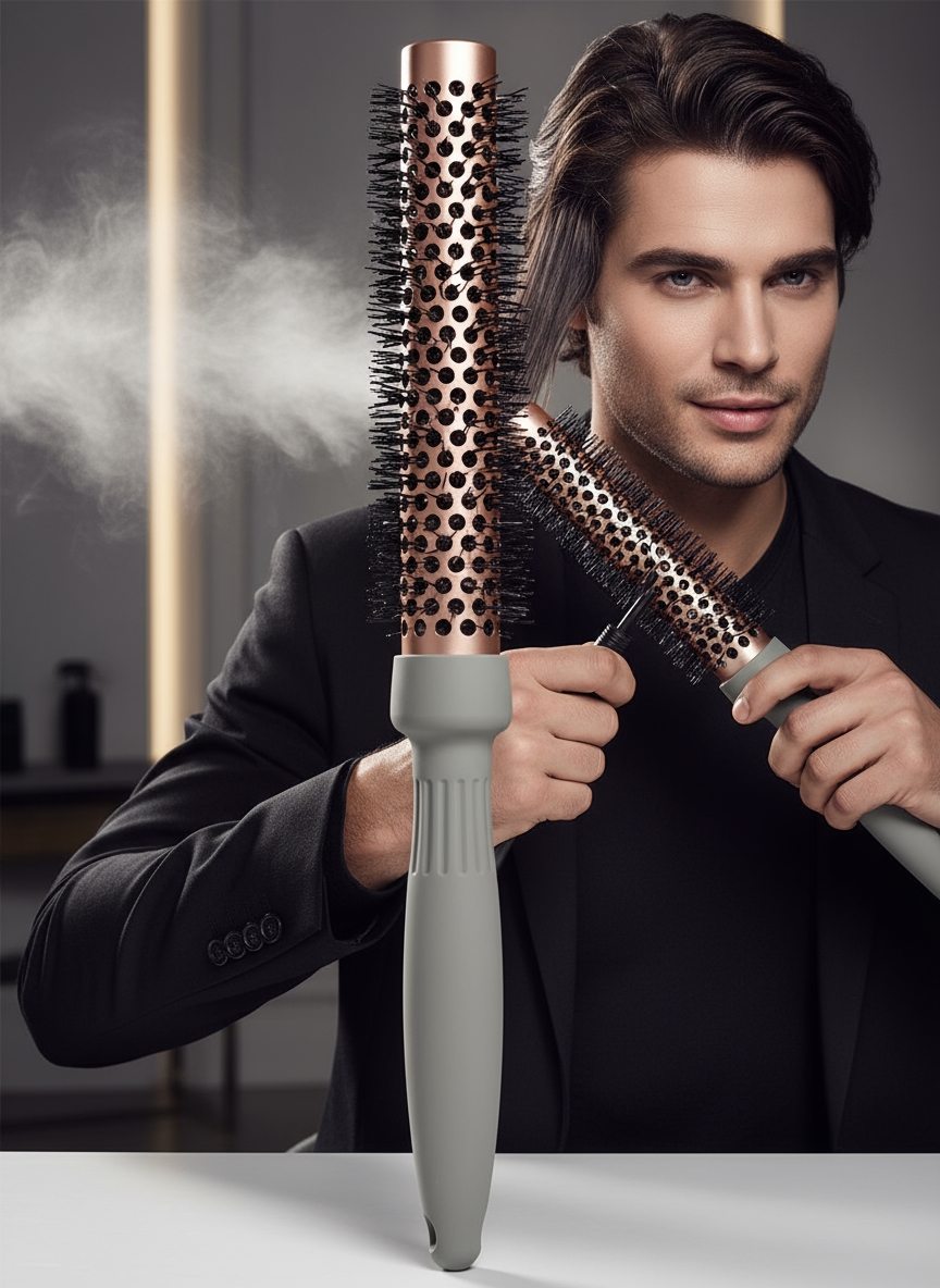 Profesyonel Kuaför 40 mm Ceramic Ionic Nano Fön Fırçası – 32 cm Uzunluk, Profesyonel Kuaför Serisi 722299