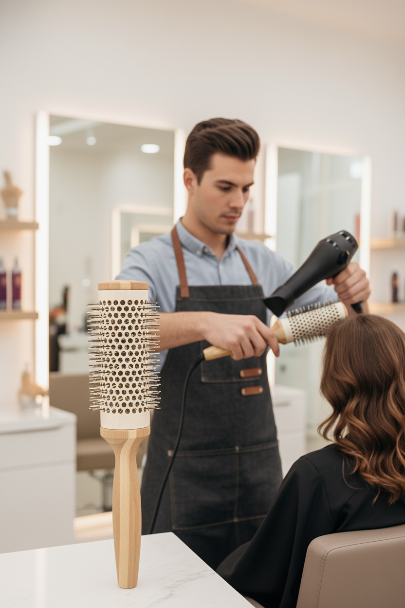 Profesyonel Kuaför 62 mm Ceramic Ionic Nano Fön Fırçası – 27 cm Uzunluk, Profesyonel Kuaför Serisi 722301