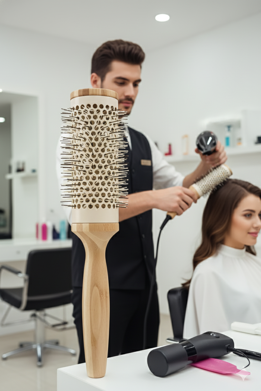 Profesyonel Kuaför 62 mm Ceramic Ionic Nano Fön Fırçası – 27 cm Uzunluk, Profesyonel Kuaför Serisi 722301