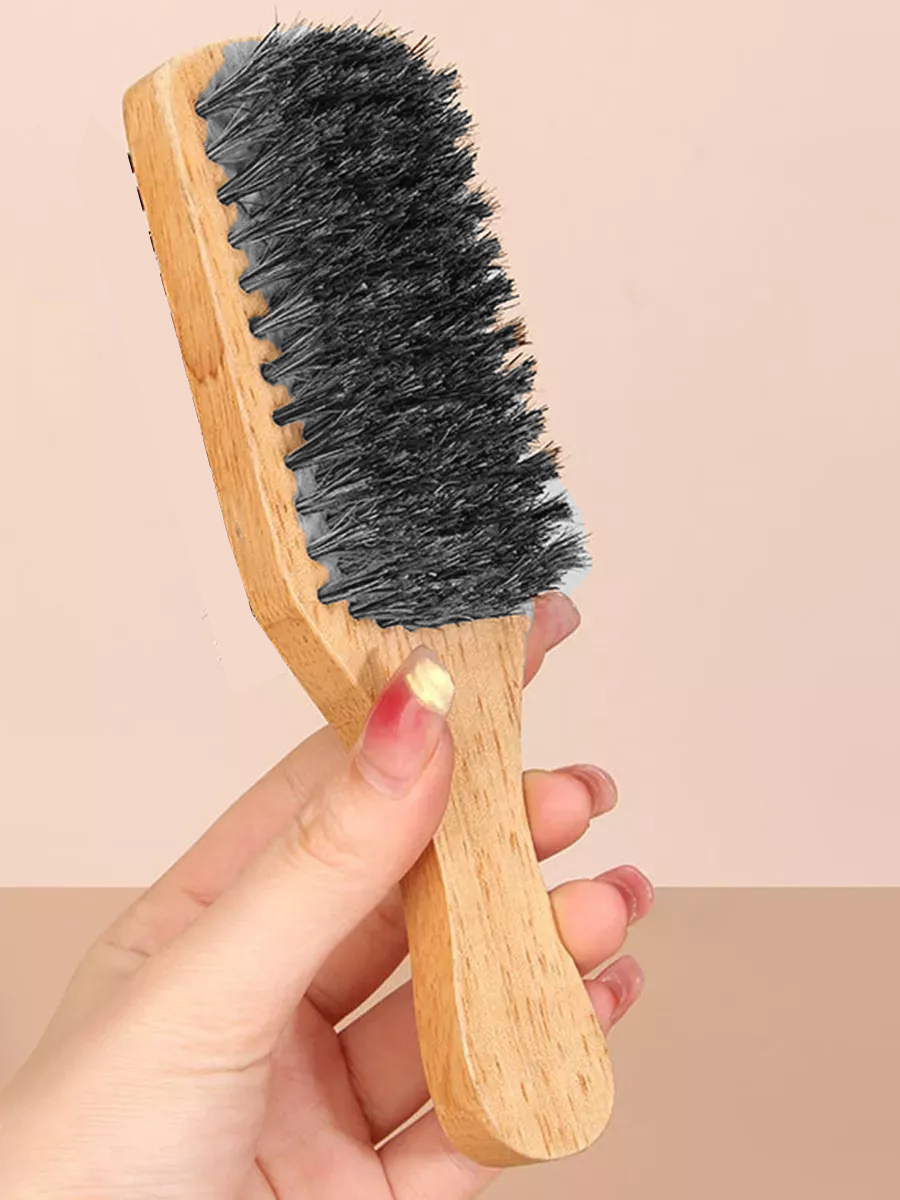 Ahşap Fade Fırça – Berberler İçin Sıfır Kesim ve Makine Temizleme Fırçası 722308