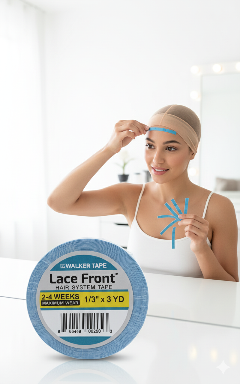 Protez Saç Bandı - 2-4 Haftalık Peruk Bandı Walker Tape Lace Front 1cmx2.75  metre 722310