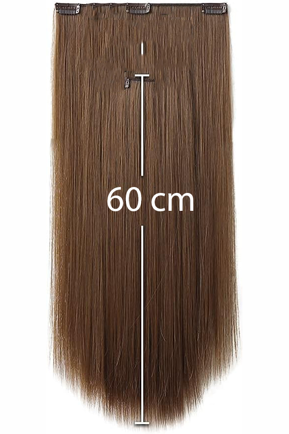 Doğal Görünümlü Düz Siyah Sentetik Kaynak Saç – RENK KOD:#12  Kolay Tak Çıkar, Işıltılı Etki! 722314