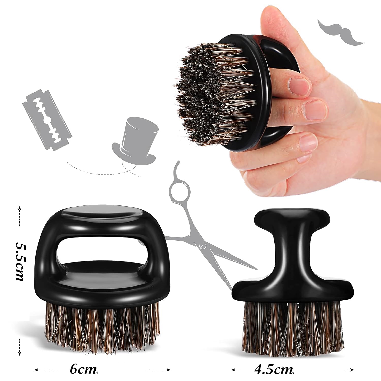 At Kılı Fade Fırça – Berberler İçin Sıfır Kesim ve Makine Temizleme Fırçası 719844