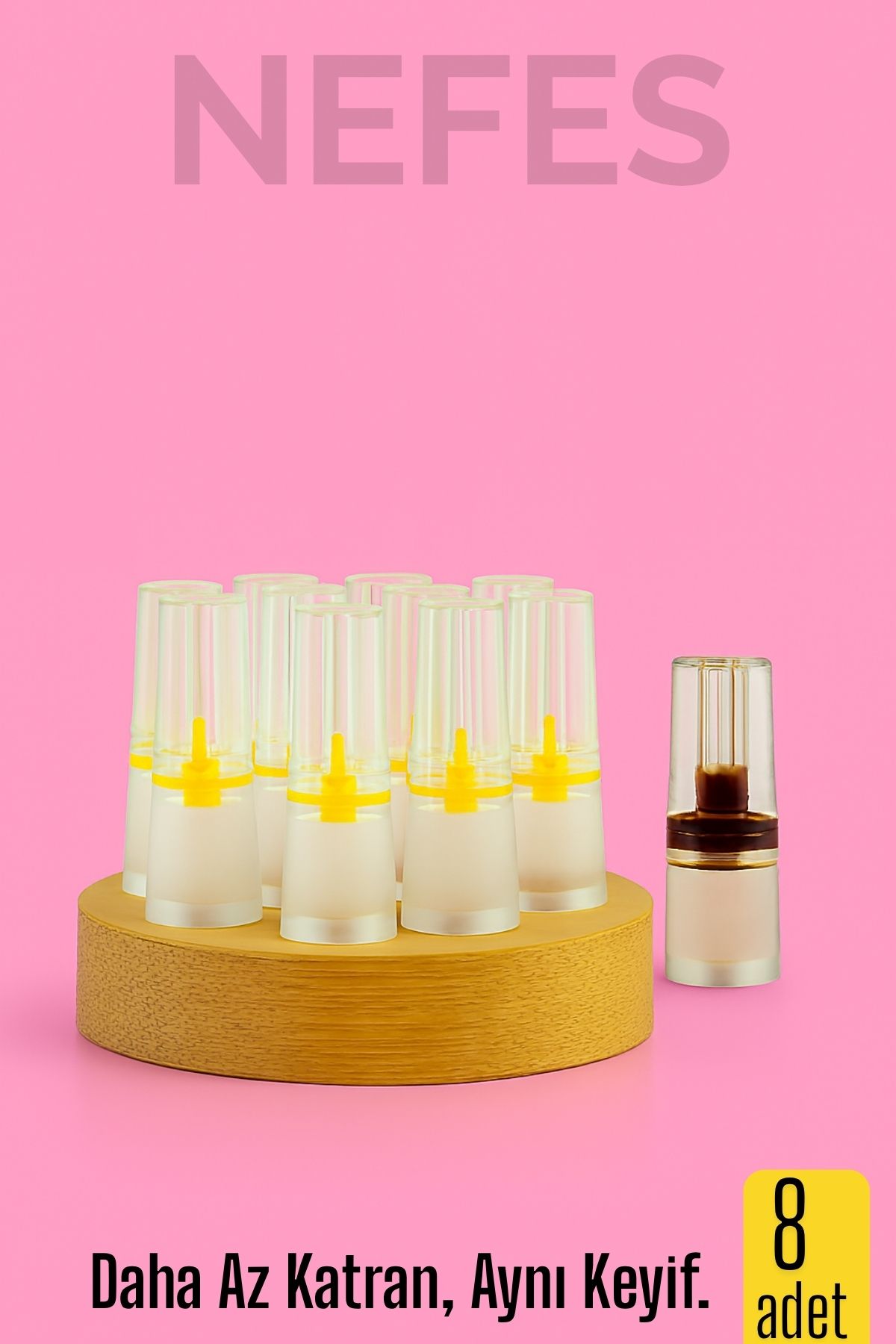 8'li Filtreli Ağzılık Extra Güçlü Sigara Filtresi 