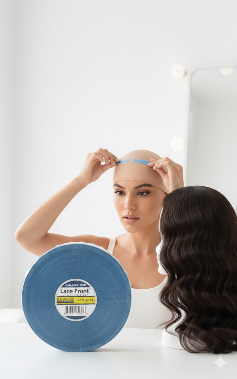 Protez Saç Bandı - 2-4 Haftalık Peruk Bandı Walker Tape Lace Front 2.5cmx33 metre 