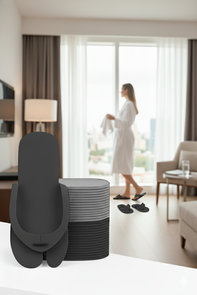  Tek Kullanımlık Spa Otel  Pedikür Terliği  150 Çift 2 MM Kalınlık 722332