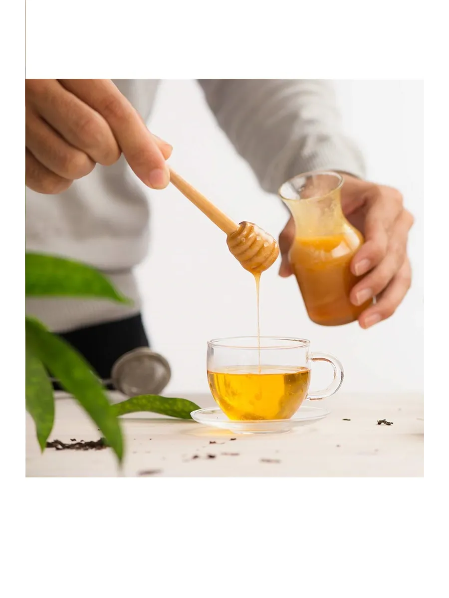 2’li Ahşap Bal Kaşığı Seti – 16 cm Doğal Ahşap, Sunum ve Servis İçin İdeal 720898