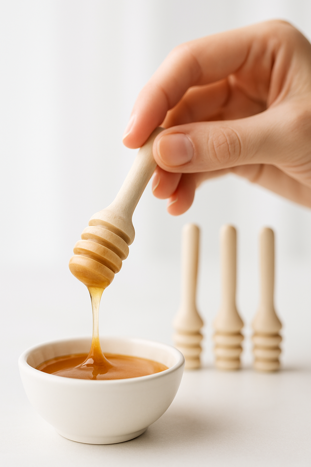 3’lü Ahşap Mini Kaşık Seti – 6.5 cm Reçel, Bal ve Sos Servisi İçin Doğal Sunum Kaşıkları 722342