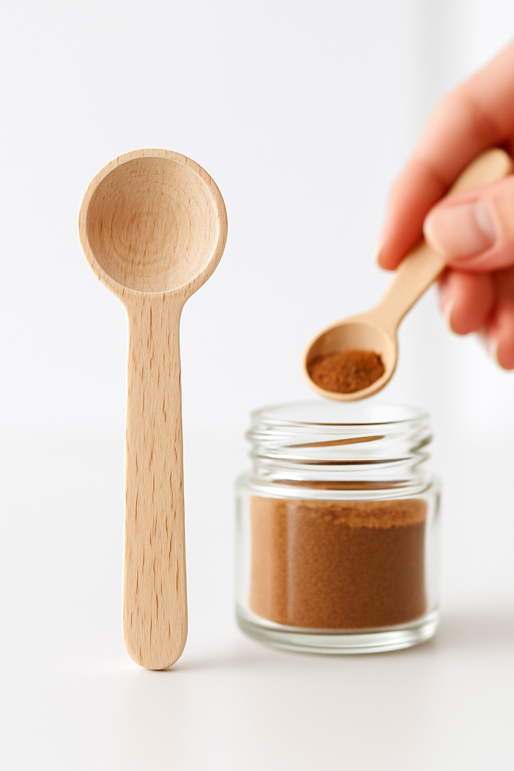 4’lü Ahşap Ölçü Kaşığı Seti – 6.5 cm Doğal Ahşap, Baharat ve Kahve İçin Pratik Mutfak Yardımcısı 715600