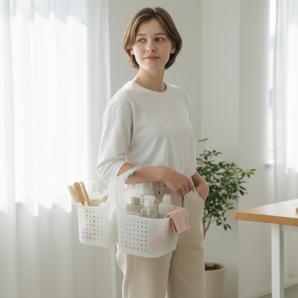 Temizlik Malzemesi Organizer Kutusu –  Çok Amaçlı Düzenleyici Sepet 722348