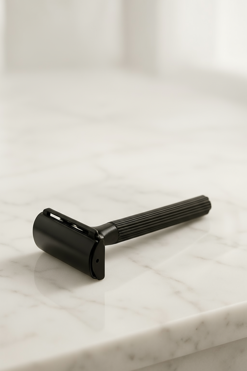 2'li Şık Siyah Plastik Tıraş Aleti – Manuel Tıraş Bıçağı  , Jiletli Ergonomik Saplı 722354