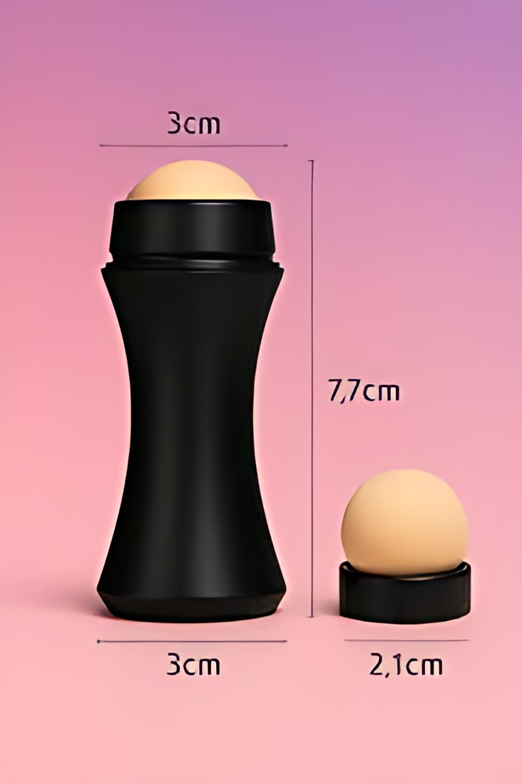 Volkanik Taşlı Yağ Emici Yüz Roller - + Yedek Taşlı Set – Ciltteki Yağı Anında Al, Mat Görünüm Kazan! 722356