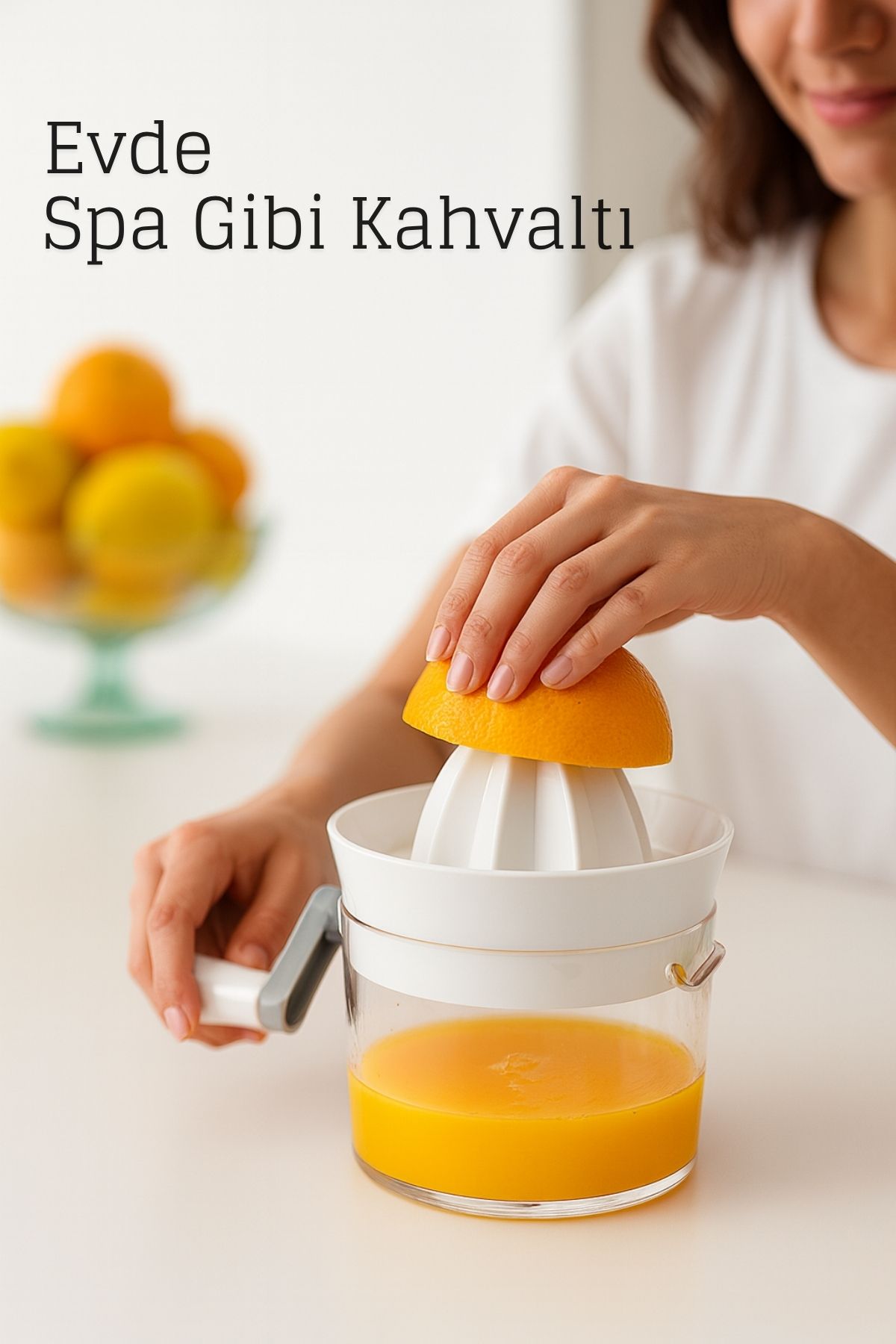 Manuel Kollu Narenciye Sıkacağı – 500 ml Kapasiteli, 17x12 cm, Pratik ve Dayanıklı 722357