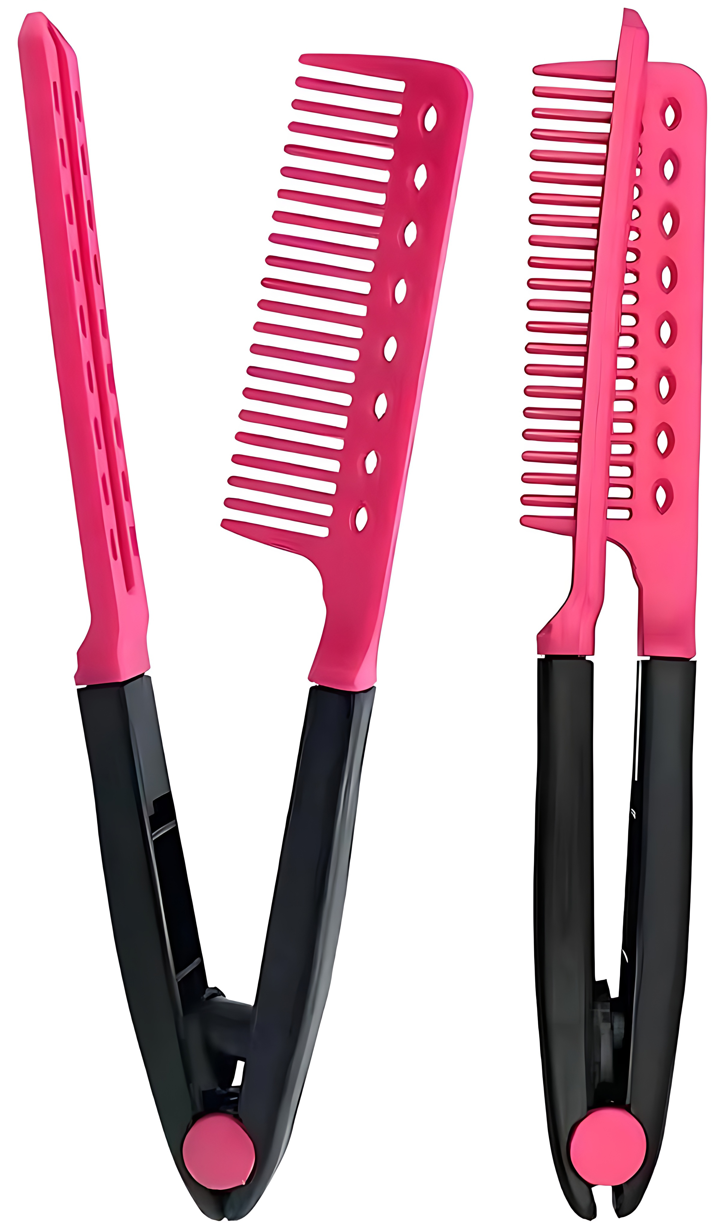 Manuel V Tipi Keratin Saç Düzleştirici – Isısız, Taraklı Saç Maşası  Pratik ve Taşınabilir 722360