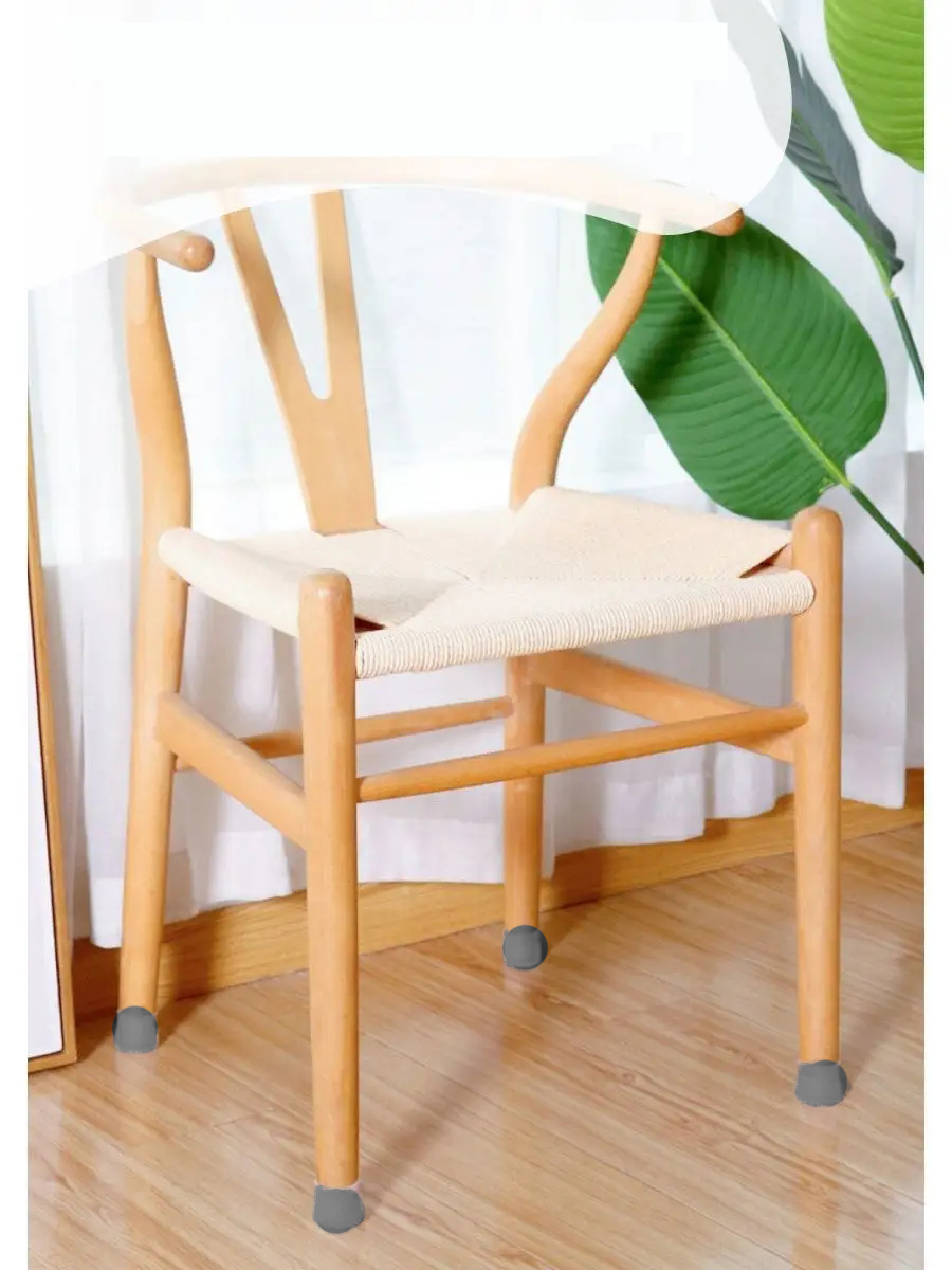 Silikonlu Sandalye Ayak Koruyucu – Sessiz ve Çiziksiz Kullanım, 4’lü Set GRİ 722361