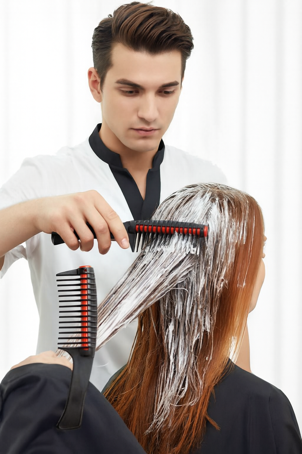 Profesyonel Saç Boyama Tarağı – Renk Ayırıcı & Boya Sıyırıcı Kuaför Tarağı 722364