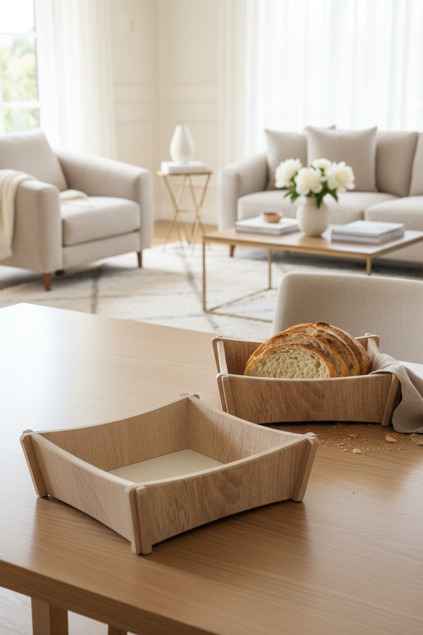 Ahşap Ekmek Kutusu - Doğal, Şık ve Fonksiyonel 722368