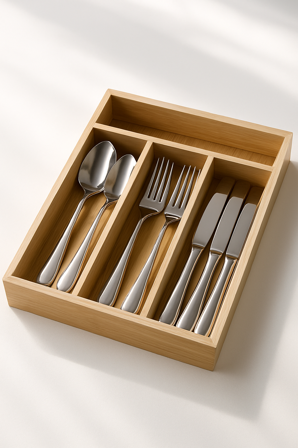 Bambu Çekmece İçi Kaşıklık Organizer 