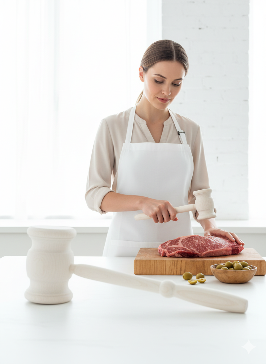 Ahşap Zeytin Kırıcı ve Et Dövücü – Doğal, Sağlam, Pratik Mutfak Yardımcısı  722370