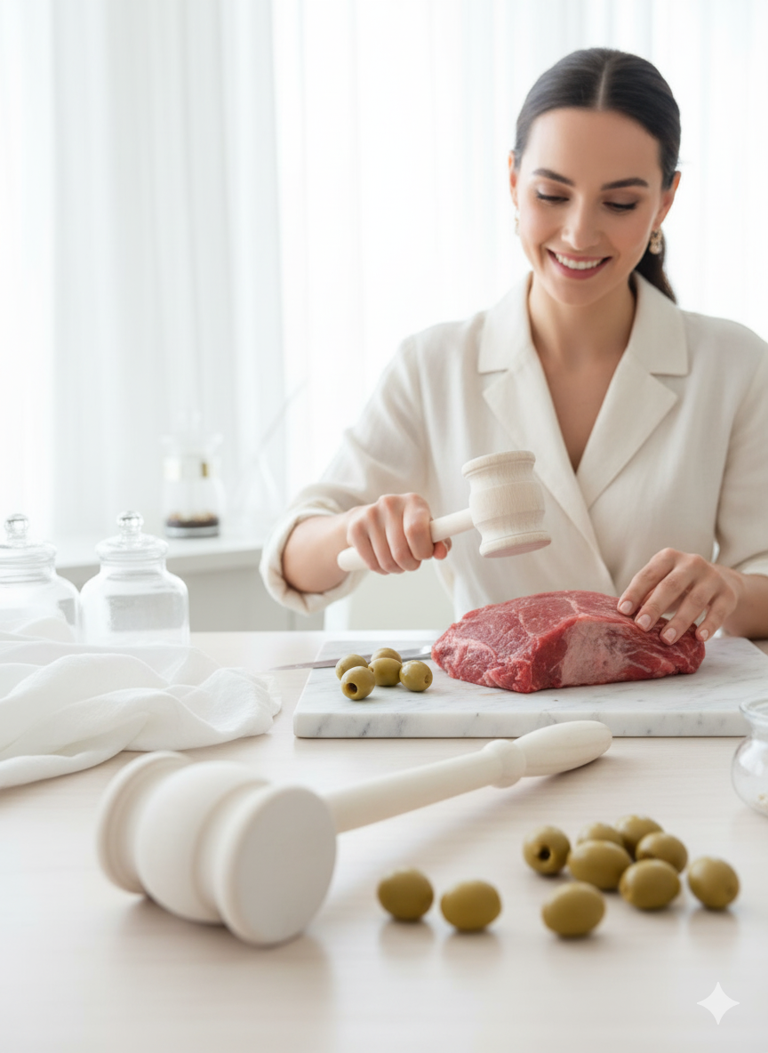 Ahşap Zeytin Kırıcı ve Et Dövücü – Doğal, Sağlam, Pratik Mutfak Yardımcısı  722370