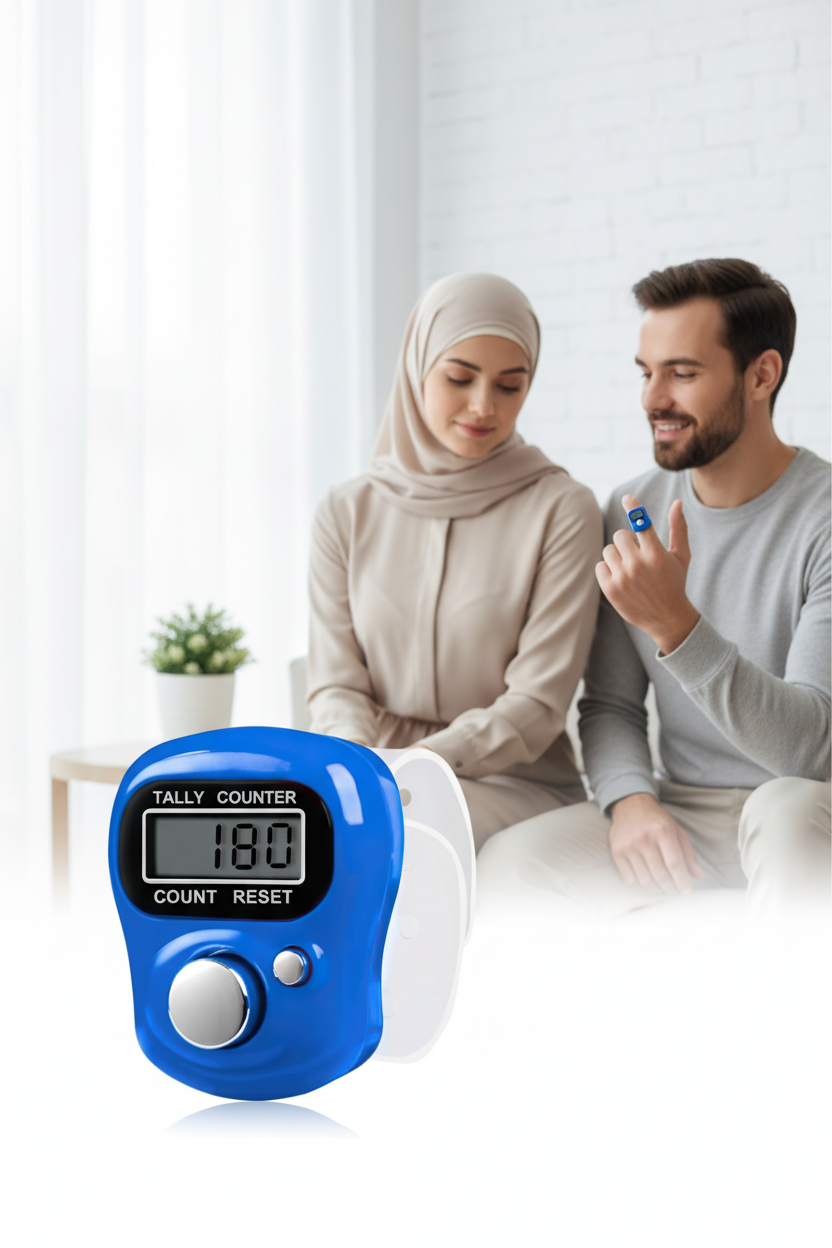 Zikirmatik Dijital Parmak Sayacı Sıfırlanabilir 5 Haneli LCD Ekran 722377