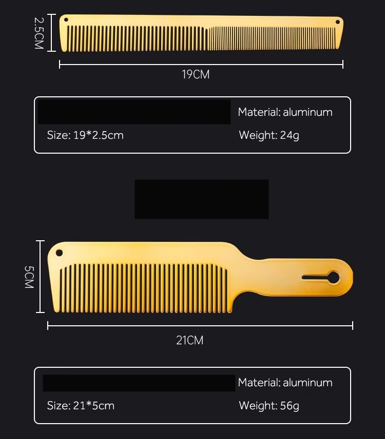 Alüminyum Berber Kuaför Saç Kesim Tarağı 720885