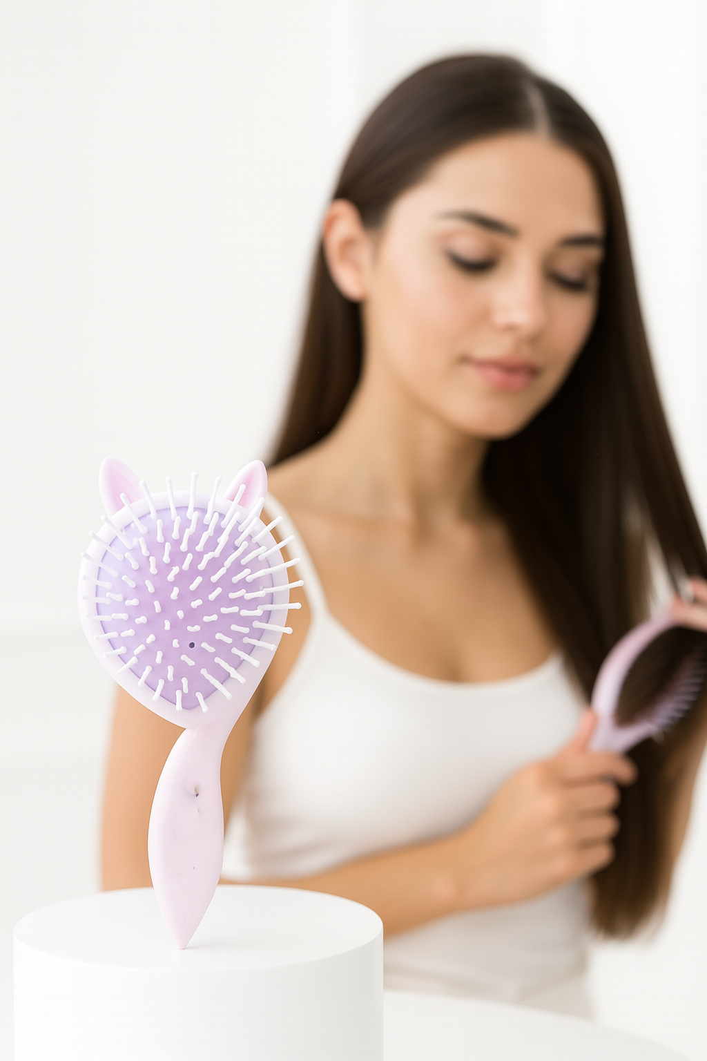 Doğal Antistatik Hava Yastıklı Saç Fırçası - Dolaşık Saç Açıcı Tarak 722385