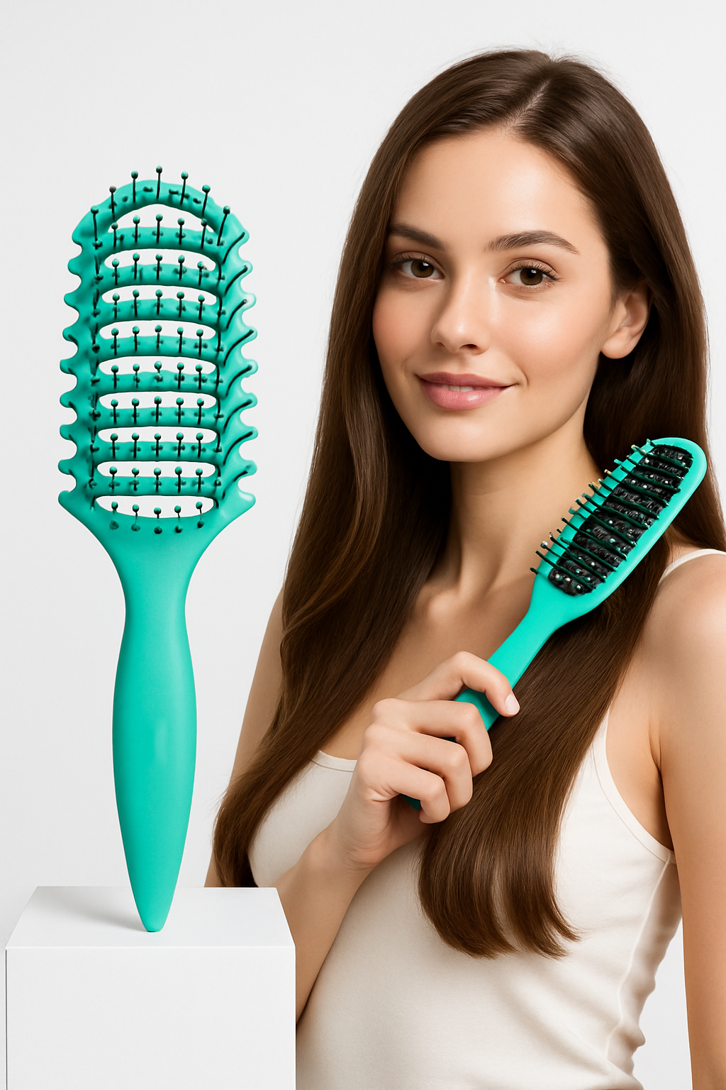 Doğal Antistatik Hava Yastıklı Saç Fırçası - Dolaşık Saç Açıcı Tarak 722386