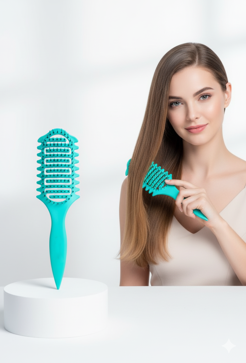 Doğal Antistatik Hava Yastıklı Saç Fırçası - Dolaşık Saç Açıcı Tarak 722386