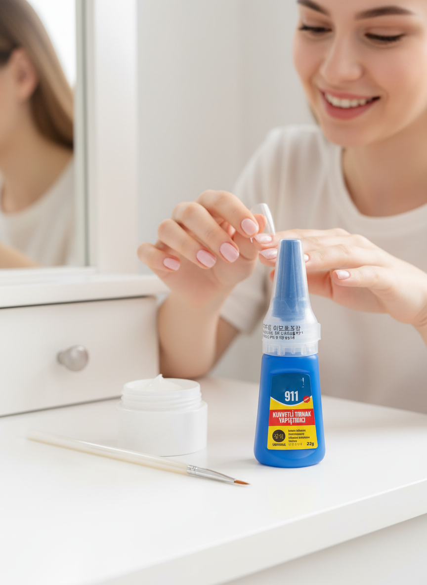 Ultra Güçlü Profesyonel Protez Tırnak Yapıştırıcısı | Hızlı Etkili Tips Takma Tırnak Yapıştırıcı 722389