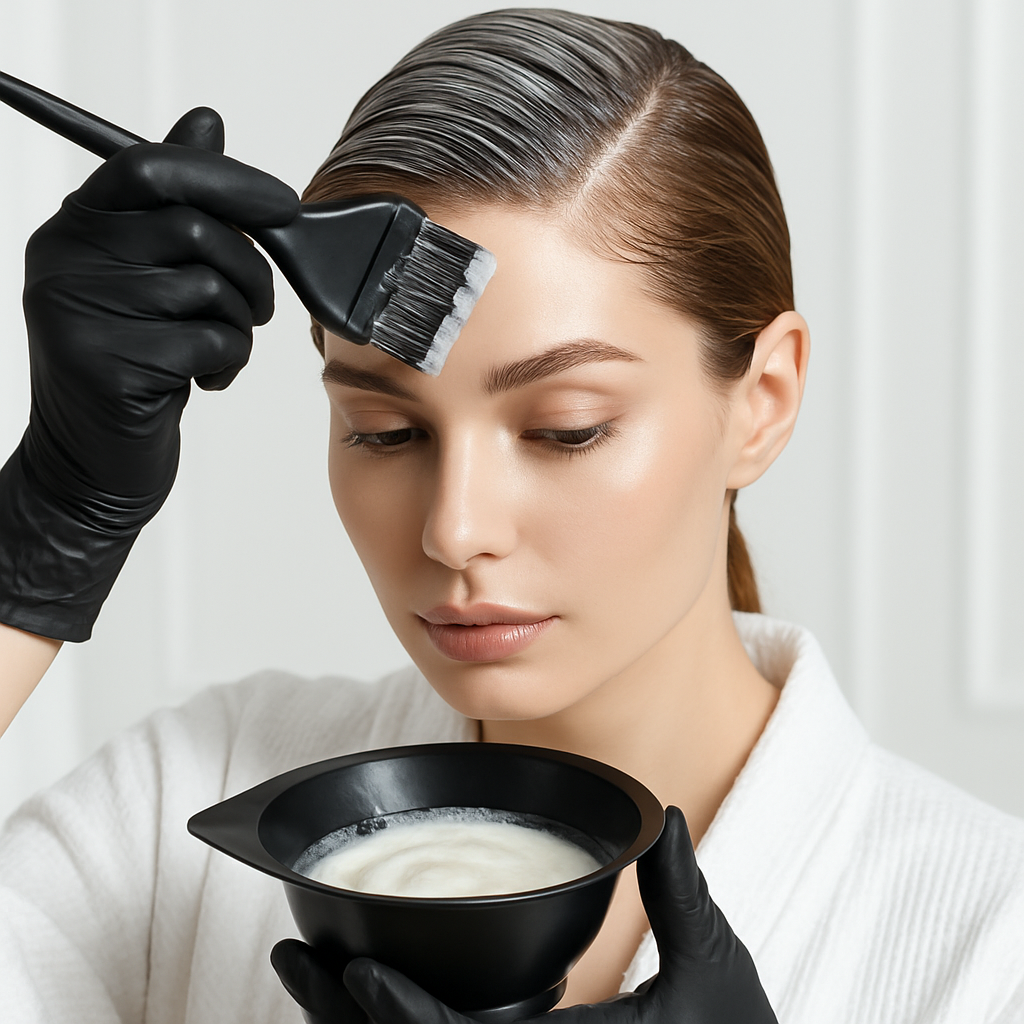 Saç Boyama Seti 3’lü ve Saç Boyası Eşit Dağıtım Şişesi  Tarak, Seti Fırça, Boya Kabı 722392