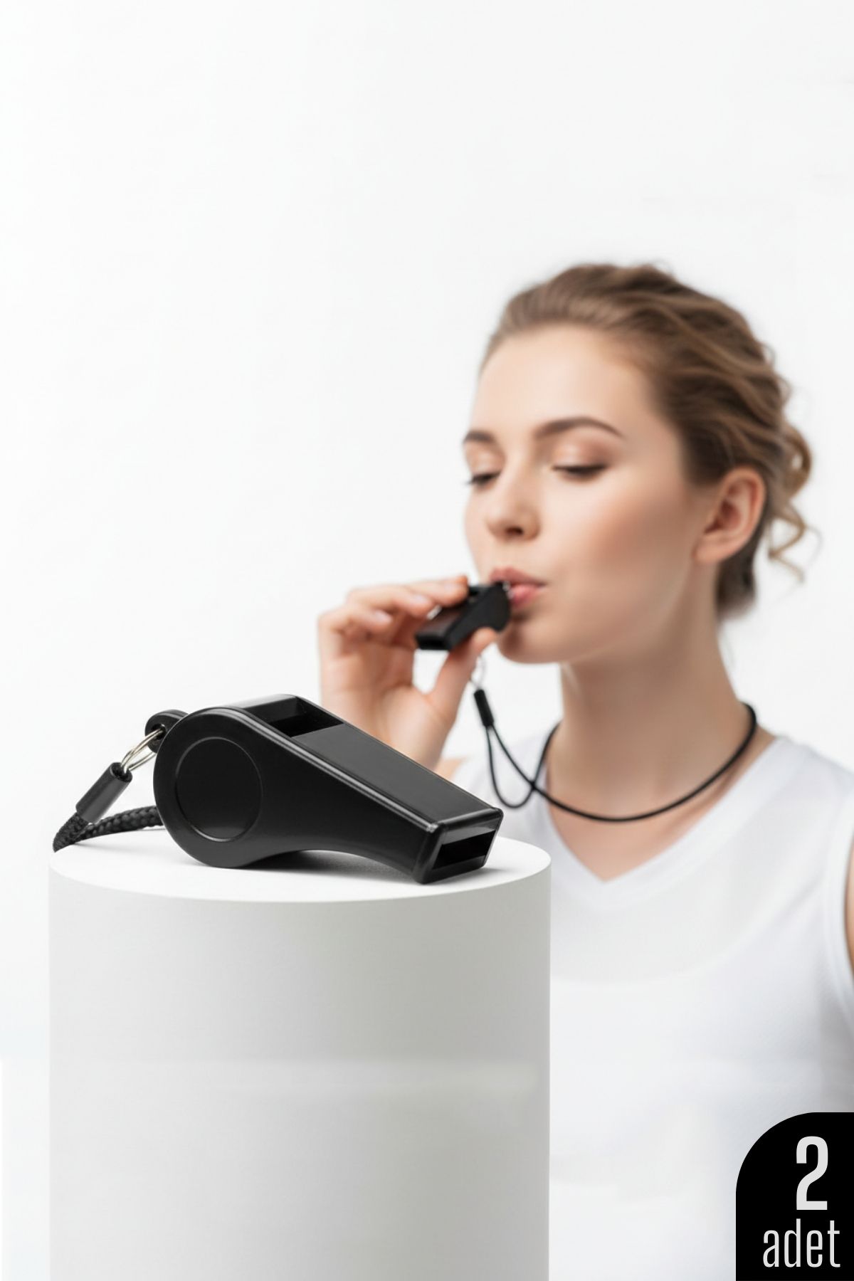 Plastik Düdük - Spor Düdüğü - Hakem Düdüğü Metal Deprem Düdüğü 2 li SET 716929