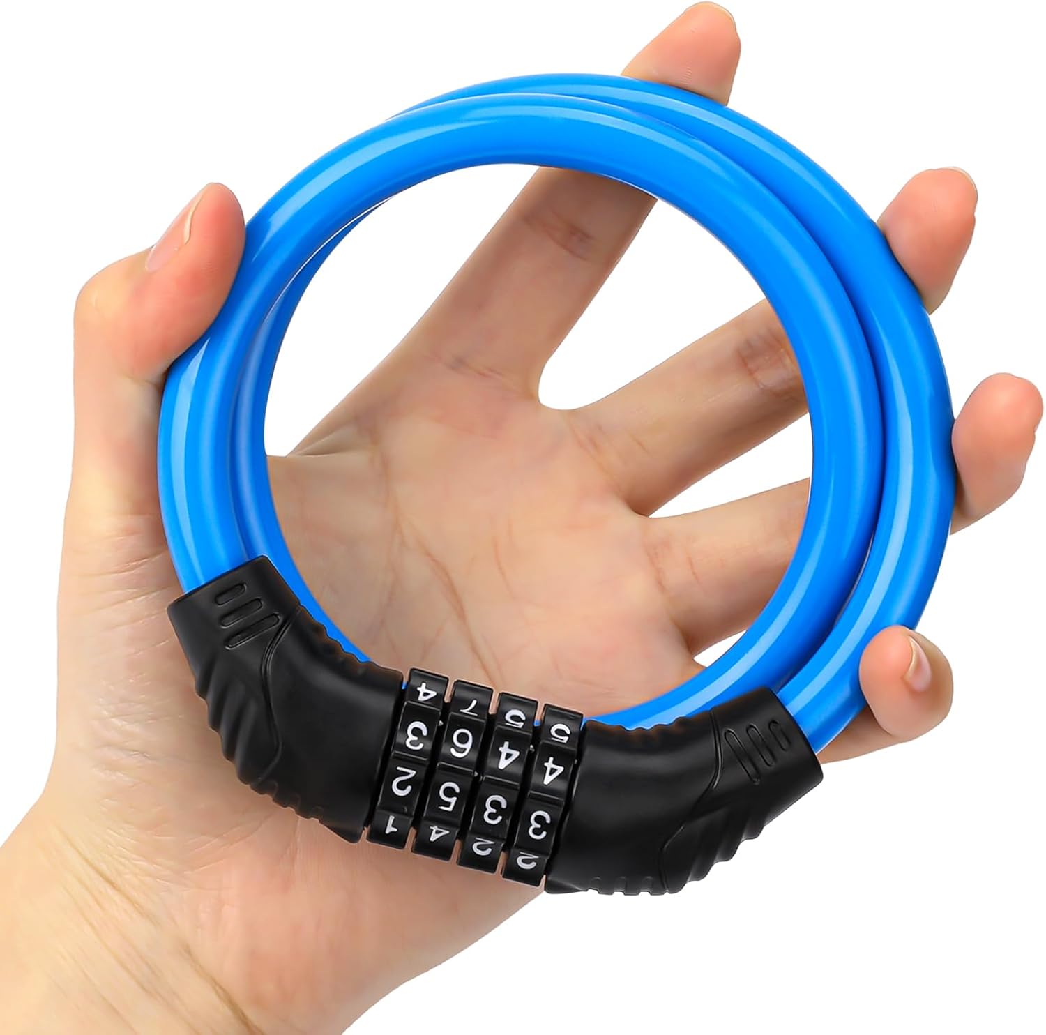 Şifreli Bisiklet Kilidi Scooter Motosiklet Kilidi - Anahtarsız Güvenlik Çelik Kablo 722393