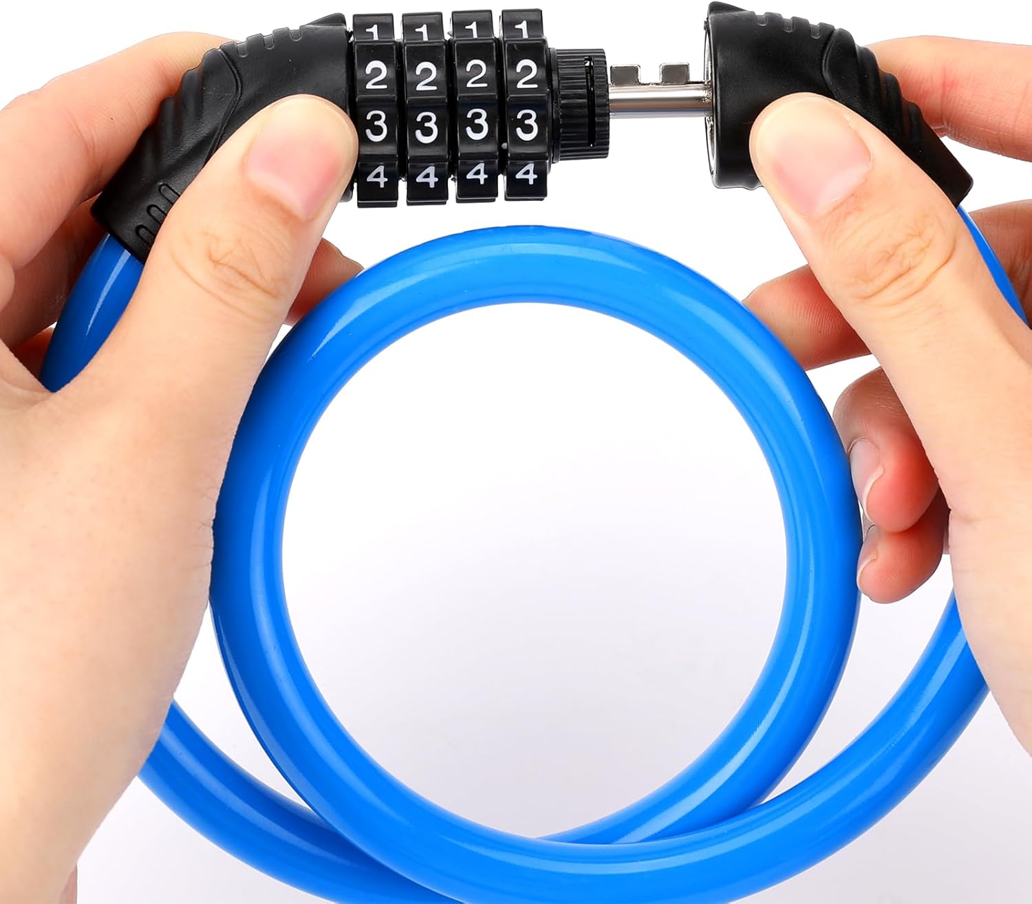 Şifreli Bisiklet Kilidi Scooter Motosiklet Kilidi - Anahtarsız Güvenlik Çelik Kablo 722393