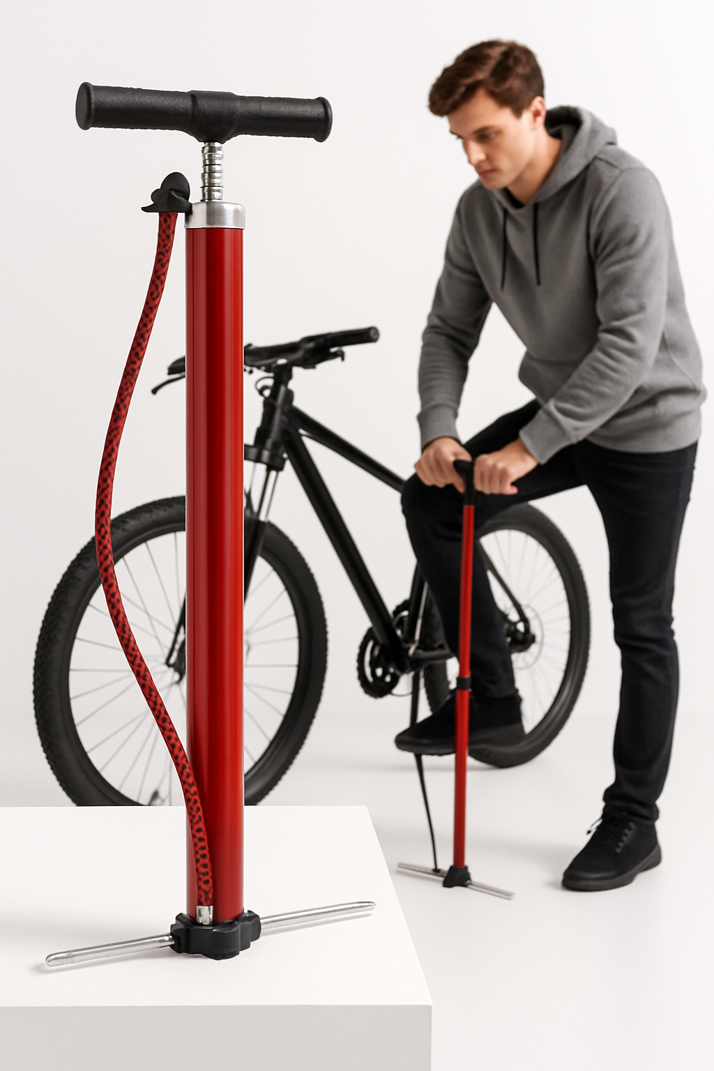 El Pompası Bisiklet Scooter Motosiklet Lastik Şişirici Profesyonel Şişirme 722394