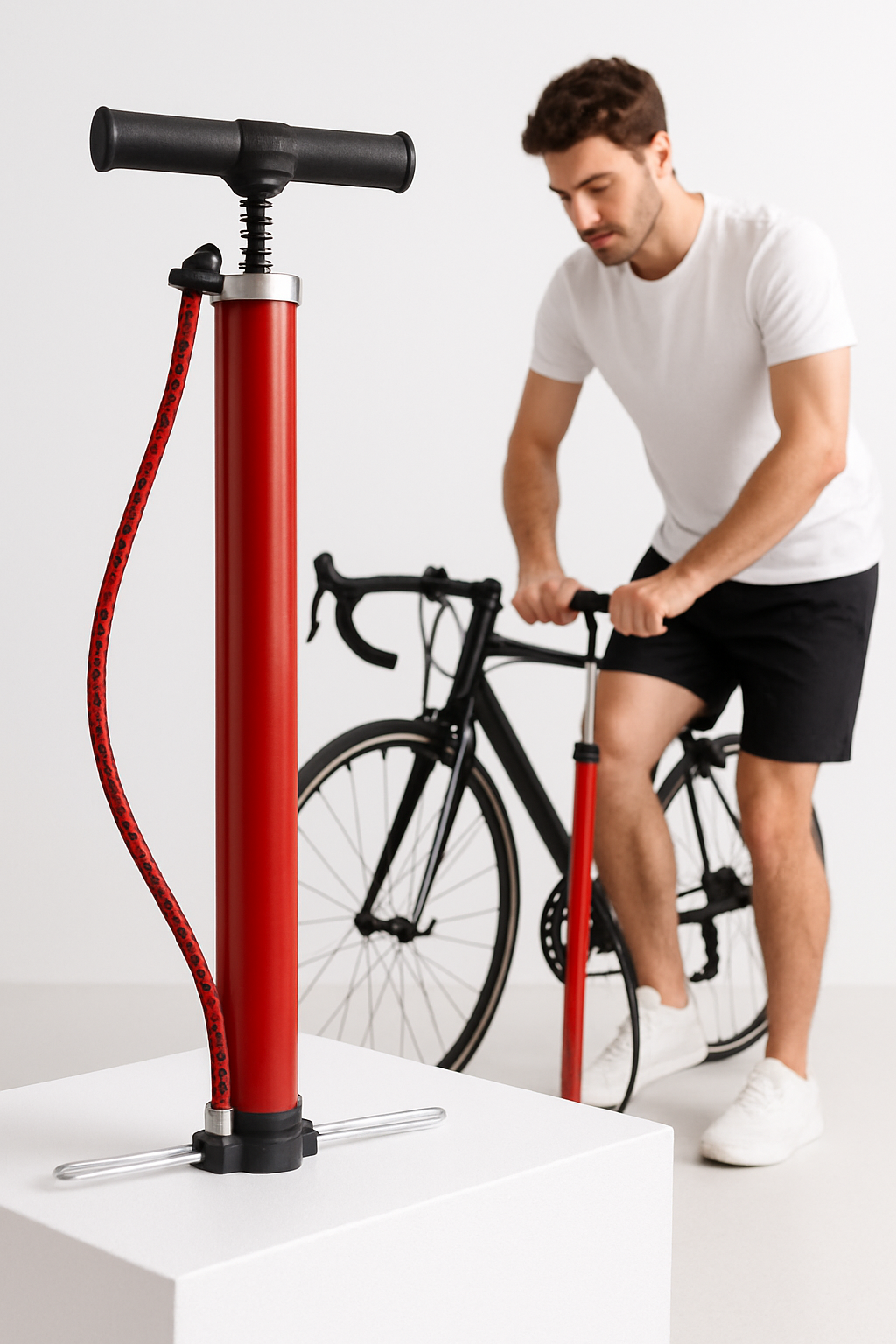 El Pompası Bisiklet Scooter Motosiklet Lastik Şişirici Profesyonel Şişirme 722394