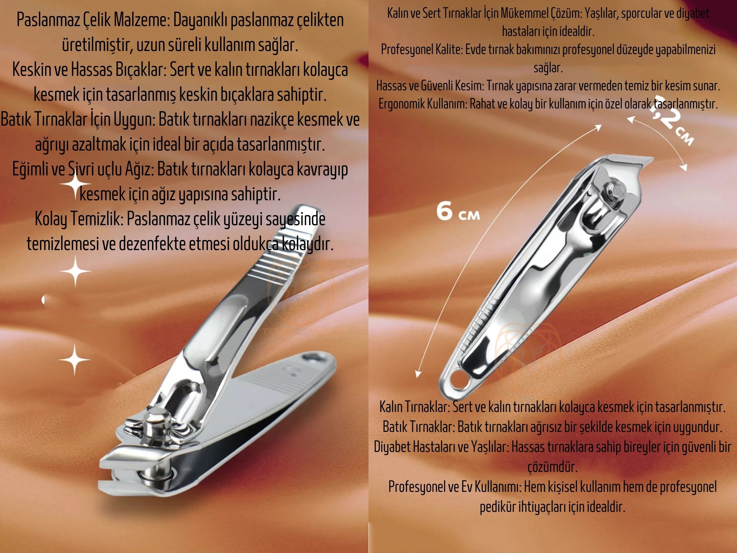 Tırnak Et Pensi -  Batık Tırnak Makası Profesyonel Set 722396