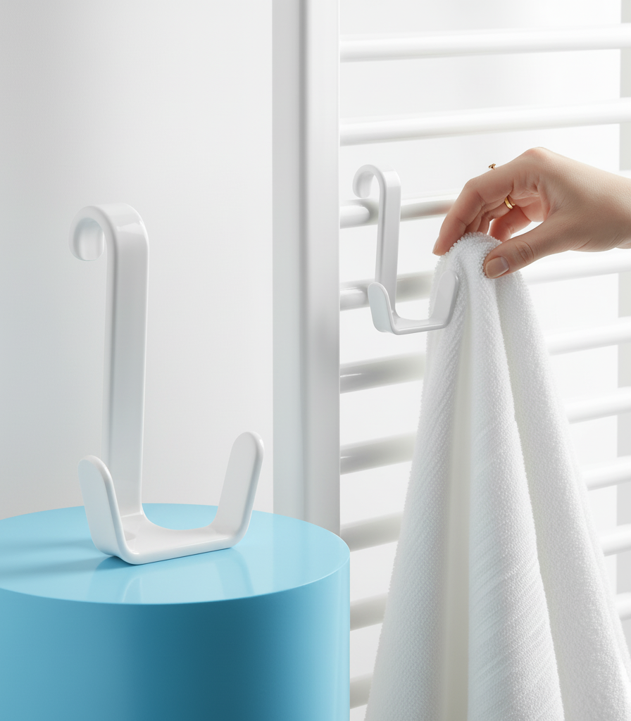 Havlupan Askısı - Pratik Radyatör Üstü Askı Çift Kancalı Tasarım 722399