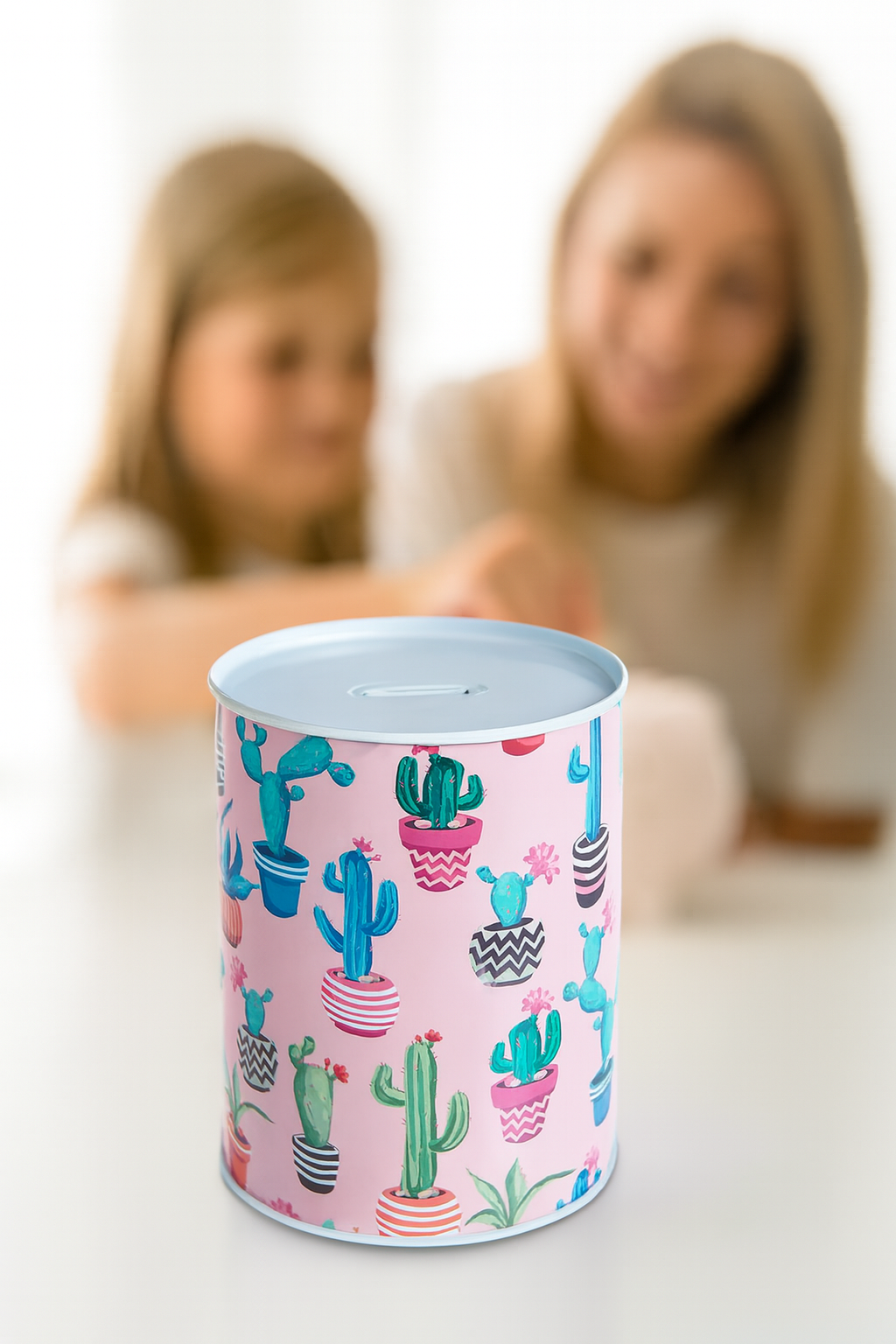 Desenli Metal Kumbara | 11x9 cm - Tasarruf ve Dekorasyon Bir Arada 722402