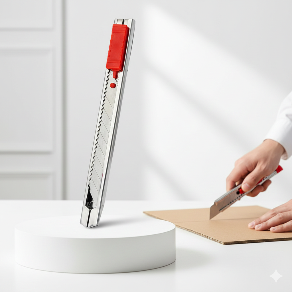 Çelik Maket Bıçağı - İnce Tip Maket Bıçağı Dayanıklı ve Keskin Profesyonel 722409  