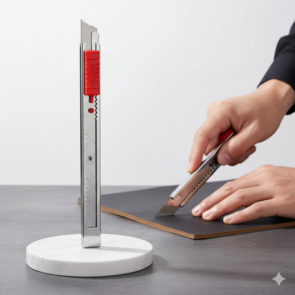 Çelik Maket Bıçağı - İnce Tip Maket Bıçağı Dayanıklı ve Keskin Profesyonel 722409  