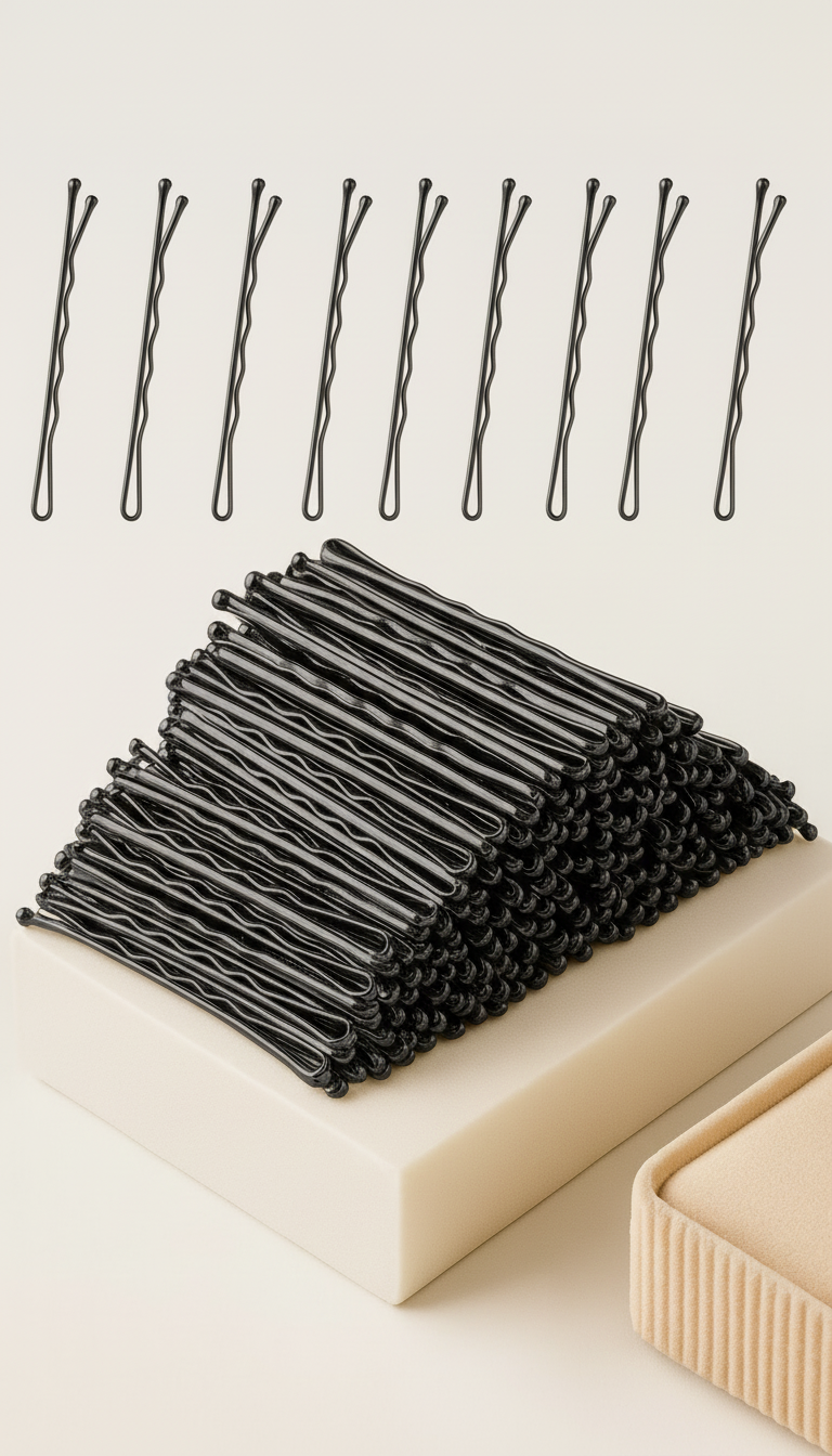 150’li Siyah Metal Tel Toka Seti – Profesyonel Saç Şekillendirme İçin 722416