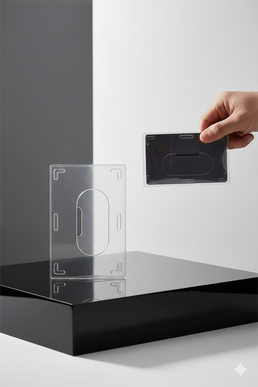  PVC Kartlık – Ehliyet, Kimlik, Kredi Kartı Koruyucu Şeffaf Plastik Kılıf 722420