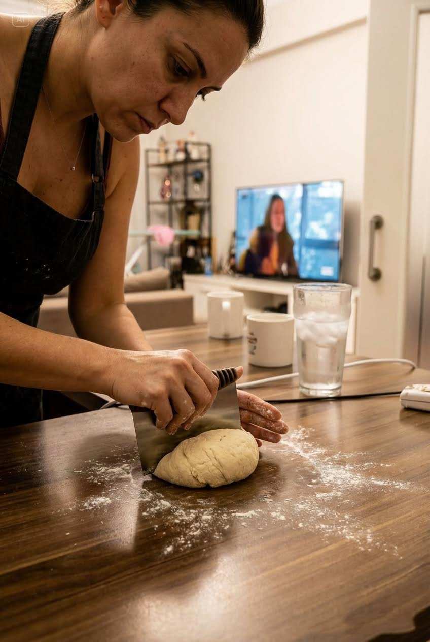 Hamur Kesme ve Şekillendirme Spatulası Paslanmaz Çelik – 12x10,5 cm  722423