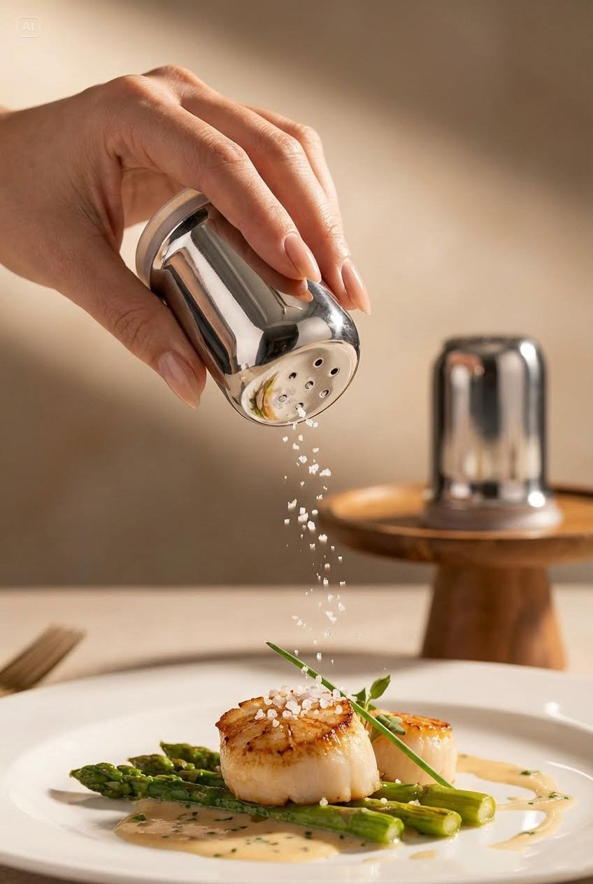 Inox Mini Tuzluk - 2 li SET Paslanmaz Çelik – 6x3,5 cm Şık Sofra Yardımcısı 722425